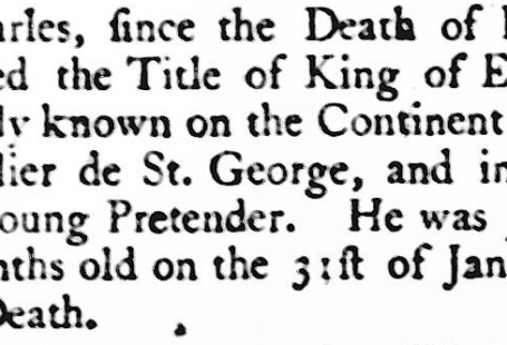 death of Young Pretender