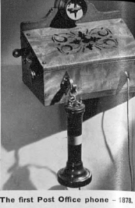First post office phone 1878