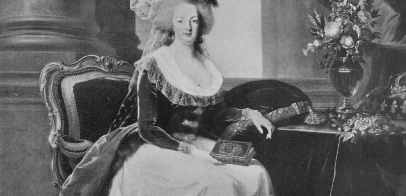 Portrait of Marie Antoinette as painted by Madame Vigre Lebrun