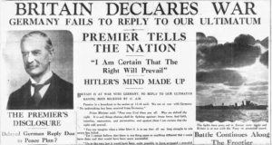 Britain delcares war on Germany 1939