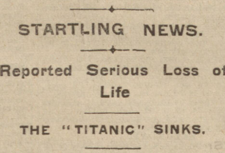 Titanic startling news