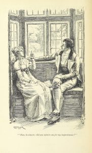 Elizabeth Bennet and Mr Darcy