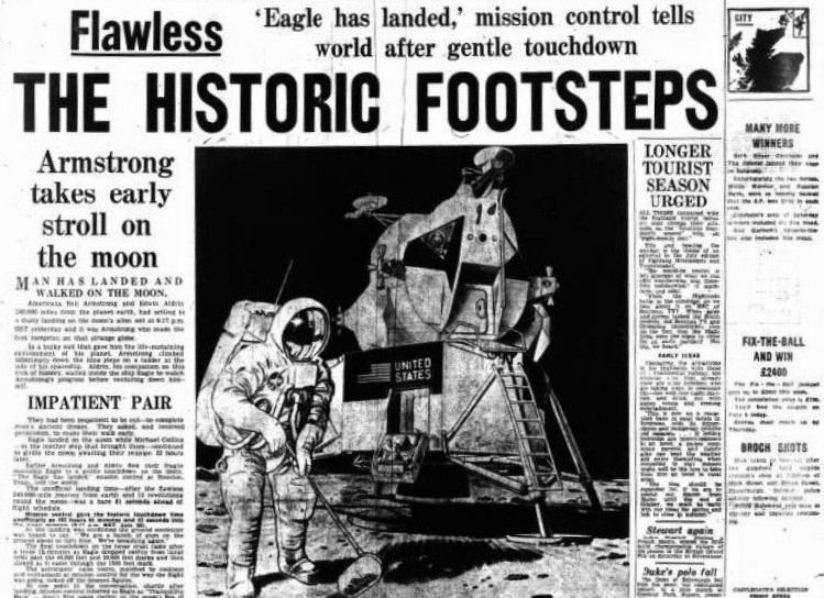 The British Newspaper Archive Blog Moon Landing 1969 | The British  Newspaper Archive Blog