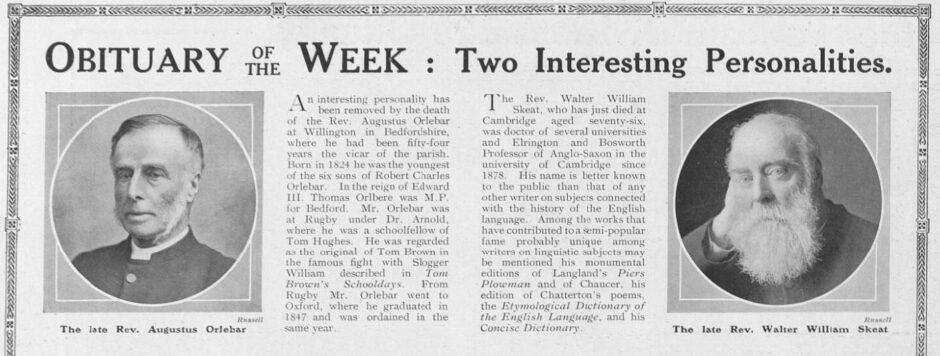 The British Newspaper Archive Blog Obituaries On The Archive British   Obituary Of The Week 940x356 